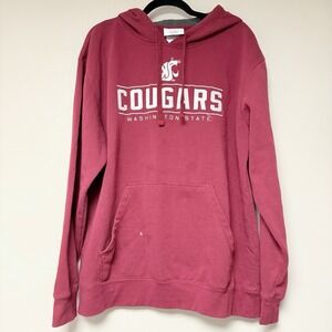 Mens Champion Washington‎ State Cougars Pullover Hoodie Size L (A41)